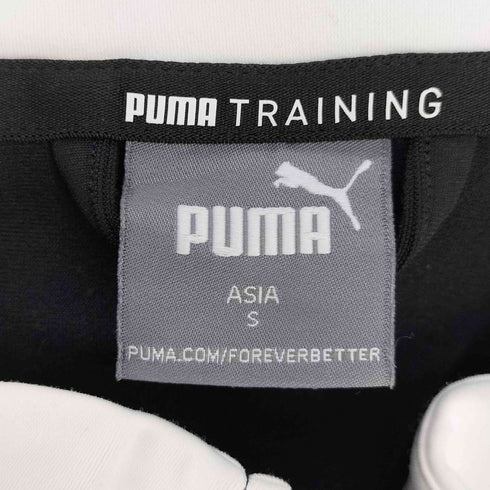 プーマ PUMA ロゴプリント アシメ バイカラー クロップド ジップアップ トラックジャケット ジャージ レディース JPN:S
