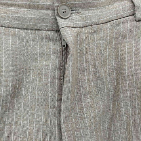ザラ ZARA リラックスフィットリネンコットンパンツ メンズ us31