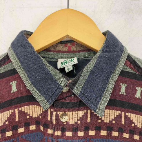 DW SHOP ネイティブ柄 L/Sシャツ メンズ 52/54