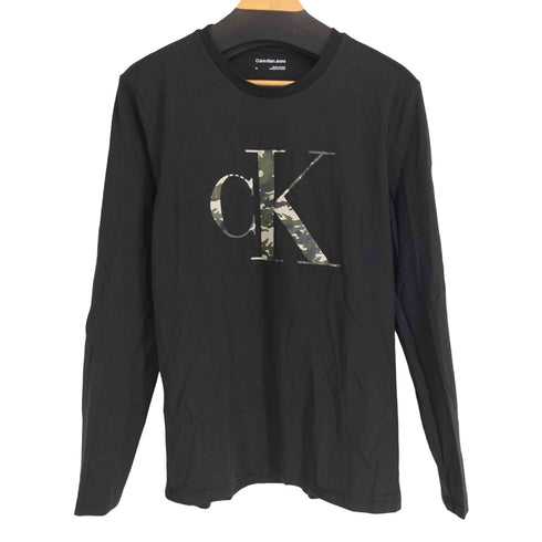 カルバンクラインジーンズ Calvin Klein Jeans フロントアームロゴプリント L/S Tシャツ メンズ import:M