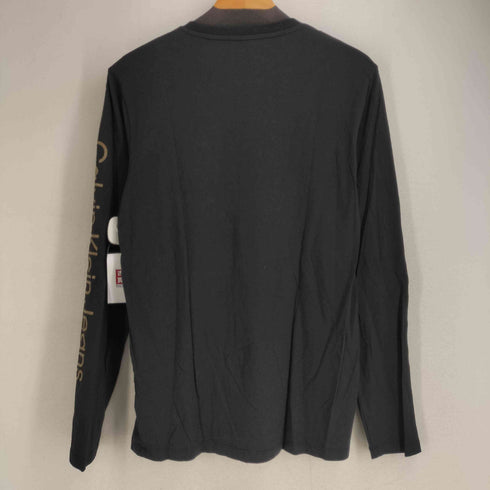 カルバンクラインジーンズ Calvin Klein Jeans フロントアームロゴプリント L/S Tシャツ メンズ import:M