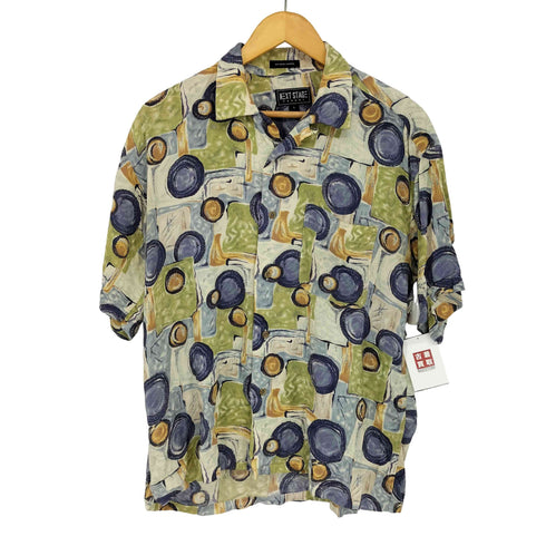 NEXT STAGE レーヨン100 総柄 S/S オープンカラーシャツ メンズ JPN:L