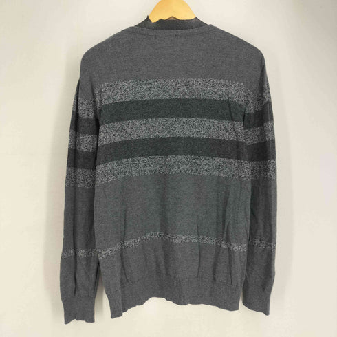 バーバリーロンドン BURBERRY LONDON コットンウール ボーダー Vネックニット メンズ JPN:L