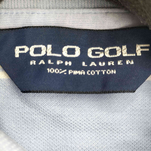 ポロゴルフラルフローレン POLO GOLF RALPH LAUREN スモールポニー刺繍 ボーダー S/S ポロシャツ メンズ import:M