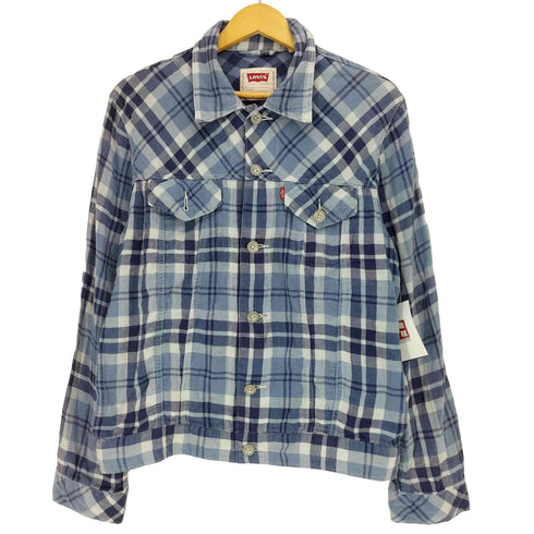 リーバイス Levis STANDARD FIT フラップポケット コットン チェック シャツ 3rd トラッカージャケット メンズ import:L