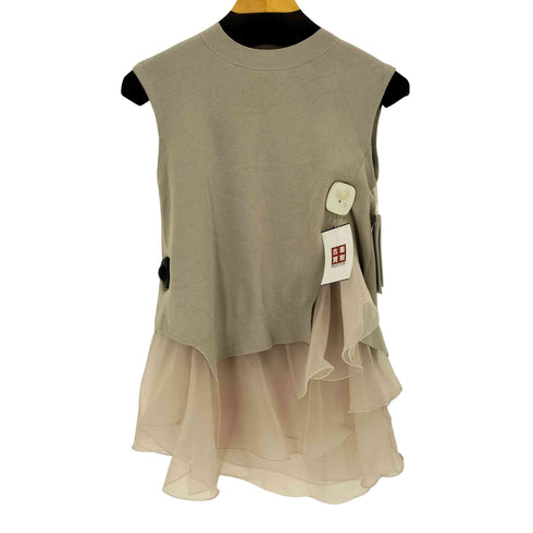 フレイアイディー FRAY I.D 25AW ラッフルフリルレイヤーニット レディース F