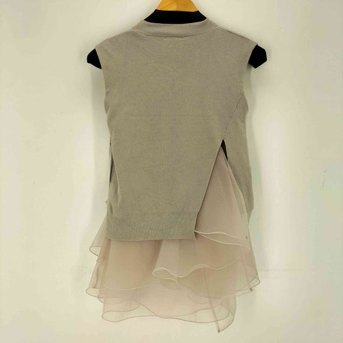 フレイアイディー FRAY I.D 25AW ラッフルフリルレイヤーニット レディース F