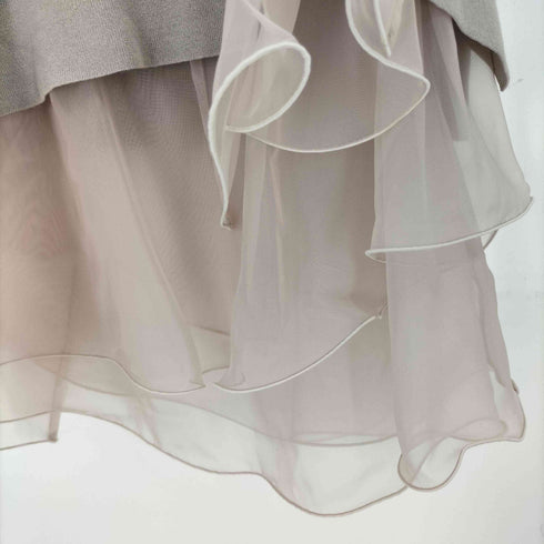フレイアイディー FRAY I.D 25AW ラッフルフリルレイヤーニット レディース F