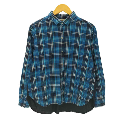 マザーズインダストリー Mother's Industry 天竺切替 L/S コットンチェックシャツ レディース JPN:M