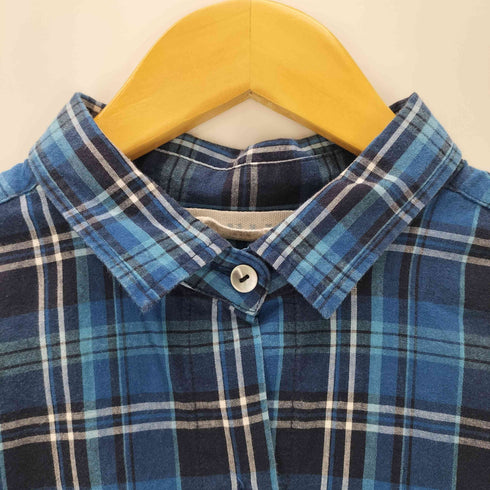 マザーズインダストリー Mother's Industry 天竺切替 L/S コットンチェックシャツ レディース JPN:M
