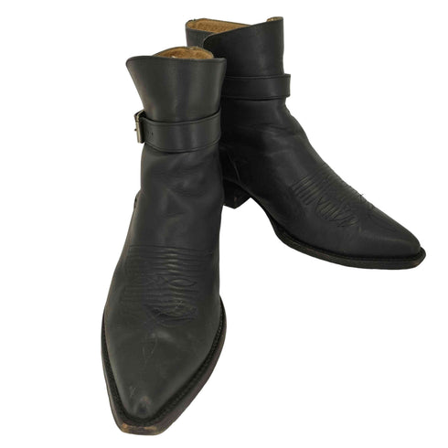 Northbrook レザー ストラップ付き ヒールブーツ メンズ