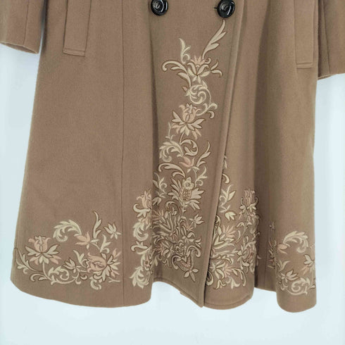 グレースコンチネンタル GRACE CONTINENTAL 刺繍ウールコート レディース 36