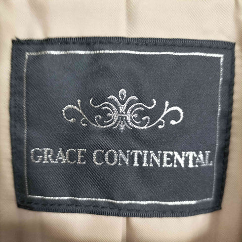 グレースコンチネンタル GRACE CONTINENTAL 刺繍ウールコート レディース 36