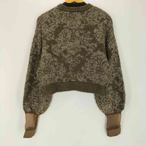 アメリ AMERI 18AW DAMASK JACQUARD KNIT レディース
