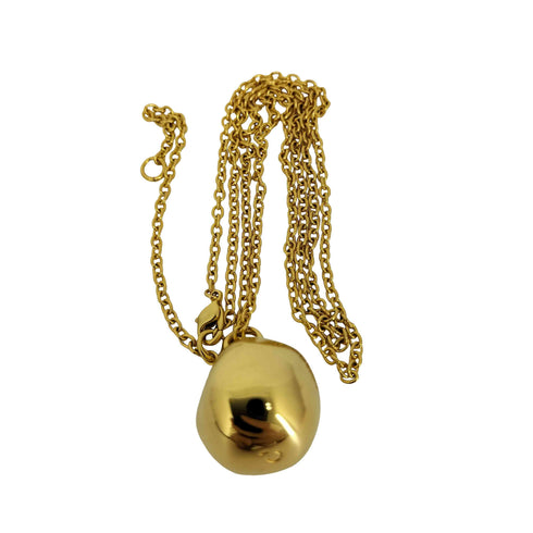 chieko+ 208. wonky ball necklace 真鍮+K18コーティング レディース