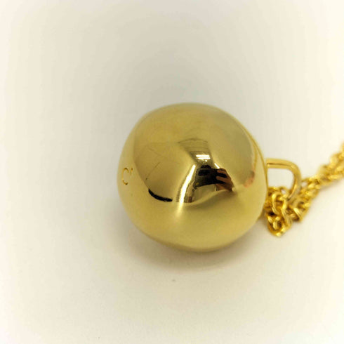 chieko+ 208. wonky ball necklace 真鍮+K18コーティング レディース