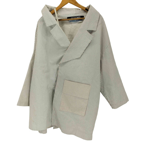 ジャックムス JACQUEMUS 15SS LES PARASOLS DE MARSEILLE ピンストライプ変形ジャケット メンズ 34