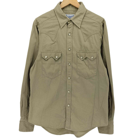 ロックマウント ROCK MOUNT 80-90s USA製 スクエア スナップボタン L/S ウエスタン シャツ メンズ 14.5×33.5
