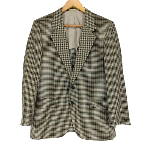 アクアスキュータム AQUASCUTUM ギンガムチェック 2Bテーラードジャケット メンズ 94AB4
