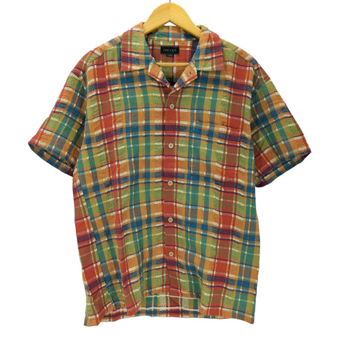 LINCOLN 開襟 S/S オープンカラーシャツ メンズ L