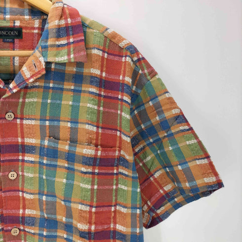 LINCOLN 開襟 S/S オープンカラーシャツ メンズ L
