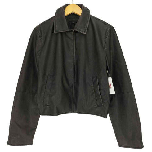 ザラ ZARA FAUX LEATHER JACKET フェイクレザージャケット レディース import:M