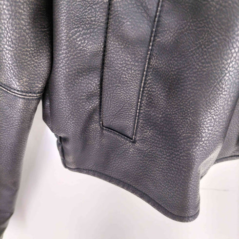 ザラ ZARA FAUX LEATHER JACKET フェイクレザージャケット レディース import:M
