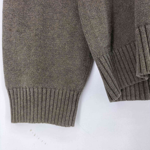 トミーヒルフィガー TOMMY HILFIGER 00s コットンニット Vガゼット ロゴ 刺繍 メンズ