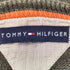 トミーヒルフィガー TOMMY HILFIGER 00s コットンニット Vガゼット ロゴ 刺繍 メンズ
