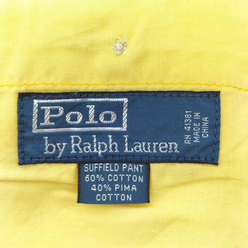 ポロバイラルフローレン Polo by RALPH LAUREN SUFFFIELD PANT TALONジップ カラー チノ ポロチノ メンズ 36×32