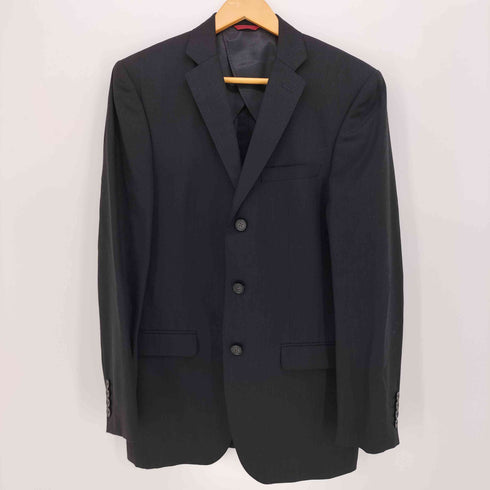 JOHN PEARSE LONDON 背抜き 3ボタン テーラード センタープレス スラックス 2ピース スーツ セットアップ メンズ 96-80-180