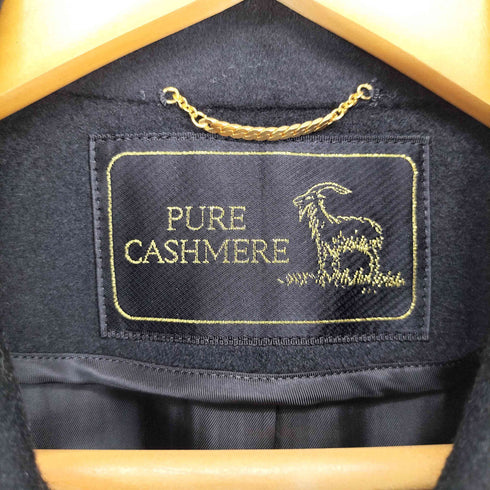 pure cashmere カシミヤ100 ステンカラーコート レディース 9