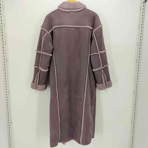 ジュエティ jouetie 21aw エコ ムートン ライダース ロング コート レディース JPN:M