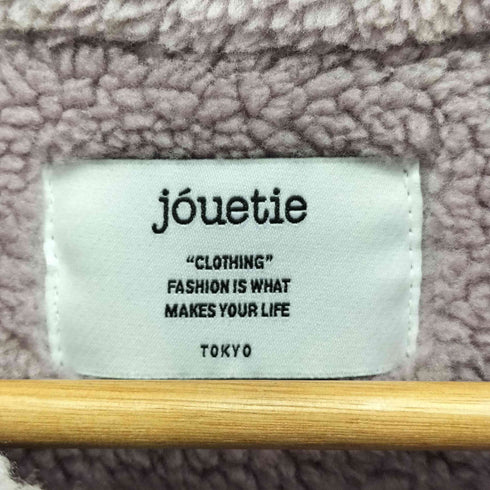ジュエティ jouetie 21aw エコ ムートン ライダース ロング コート レディース JPN:M