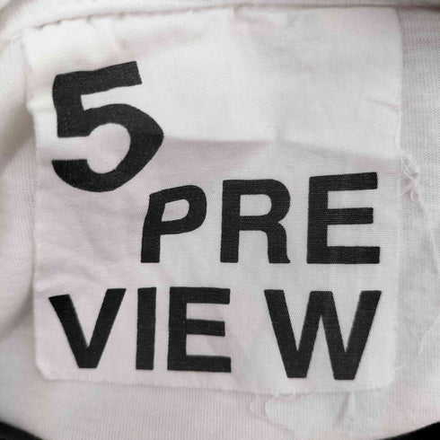 5 PREVIE W フロントロゴ S/S Tシャツ レディース JPN:XS