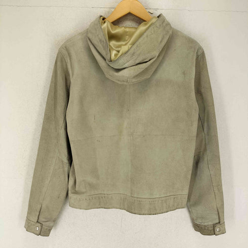 ETAM Cuir Croute スプリットレザー 比翼フーデッドジャケット レディース JPN:38