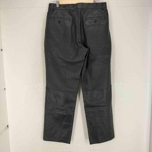 BONSKIP pig leather レザー ツータック ワイドパンツ メンズ 85