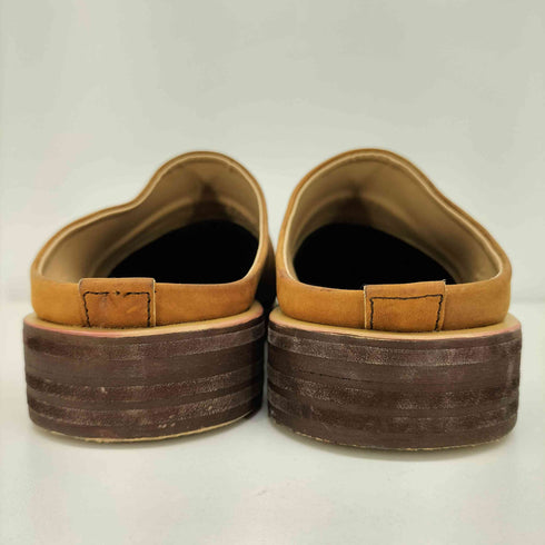 ONION WORKS Three Fold Mule In Camel Brown 3つ折り レザー ミュール スリッポン メンズ 41