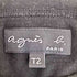 アニエスベー agnes b. PARIS ロゴプリント コットン 長袖 Tシャツ レディース T2