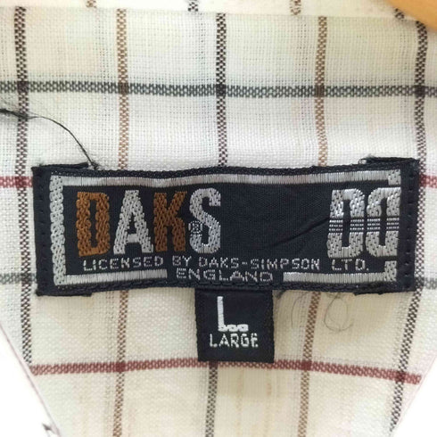ダックス DAKS リネン混 S/S シャツ メンズ L