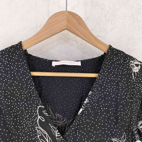 シーバイクロエ SEE BY CHLOE ボウタイ ドット ボタニカル柄 サロペット レディース 34