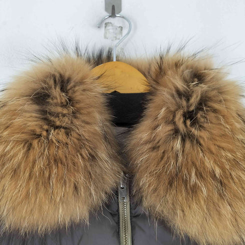 エーグル AIGLE ラクーンファー ダウンコート レディース JPN:M