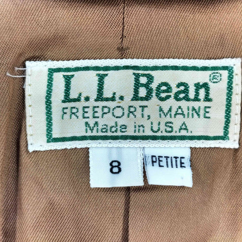 エルエルビーン L.L.Bean 90s MADE IN USA ウールカシミヤ テーラードジャケット レディース 8