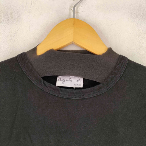 アニエスベー agnes b. PARIS コットン L/S クルーネックTシャツ メンズ