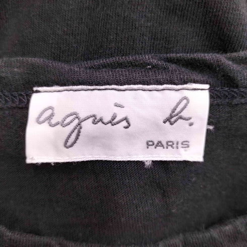 アニエスベー agnes b. PARIS コットン L/S クルーネックTシャツ メンズ