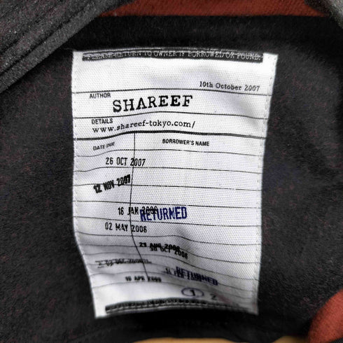 シャリーフ SHAREEF フード メルトンコート メンズ JPN:1