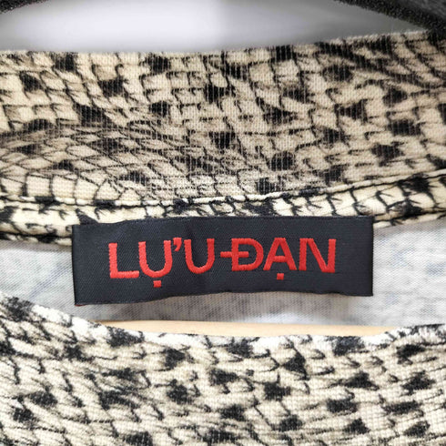 LU’U DAN(ルーダン) パイソン スネーク 総柄 Tシャツ メンズ import:M