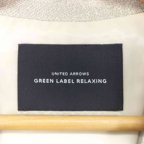 ユナイテッドアローズグリーンレーベルリラクシング UNITED ARROWS green label relaxing スラブ シングル 1B ジャケット ウォッシャブル・防シワ レディース 40