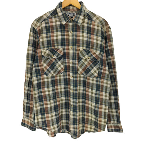 チェロキー Cherokee 両フラップ L/S チェック ネルシャツ メンズ JPN:M