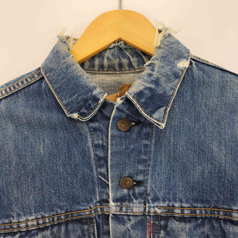 リーバイス Levis 60-70s BIG E 均等V ボタン裏53刻印 4th 背面刺繍 デニム トラッカージャケット メンズ